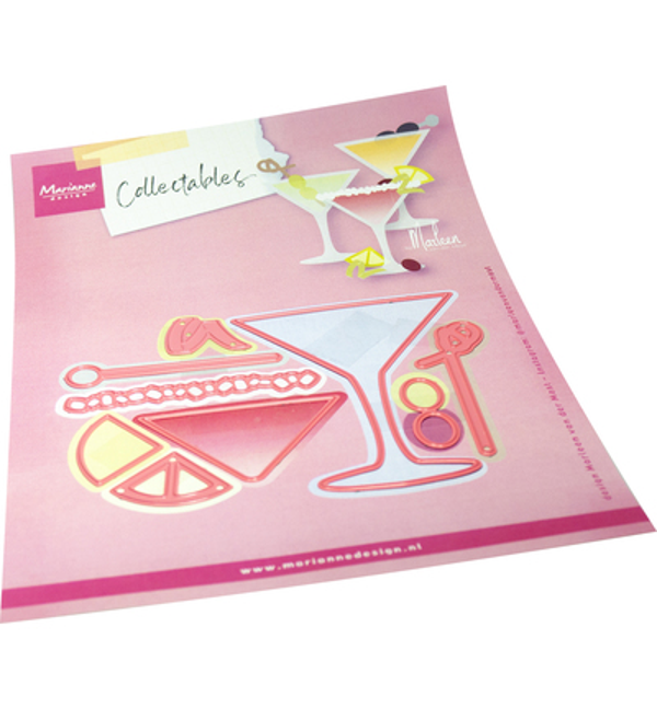 PRE-ORDER - Marianne Design, Collectable, Martini Glass by Marleen - COL1592