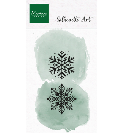 PRE-ORDER - Marianne Design, Clear Stamp, Silhouette Art, Ice Crystals - CS1199