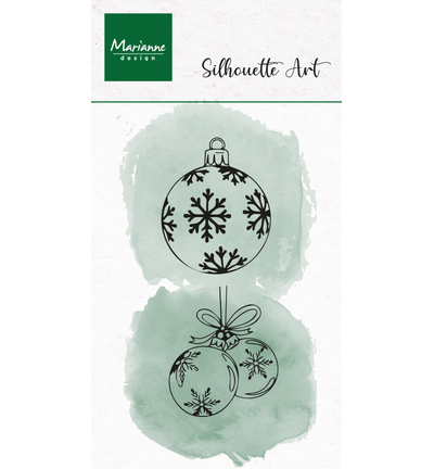 PRE-ORDER - Marianne Design, Clear Stamp, Silhouette Art, Ornaments - CS1200