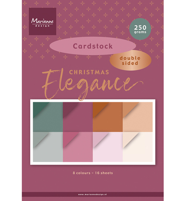 PRE-ORDER - Marianne Design, Cardstock, Christmas Elegance - PK9224