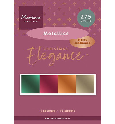 PRE-ORDER - Marianne Design, Metallic, Christmas Elegance - PK9225