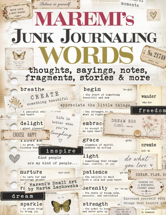 PRE-ORDER - Maremi's Small Art, Junk Journaling, Words