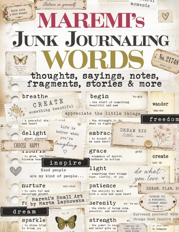 PRE-ORDER - Maremi's Small Art, Junk Journaling, Words