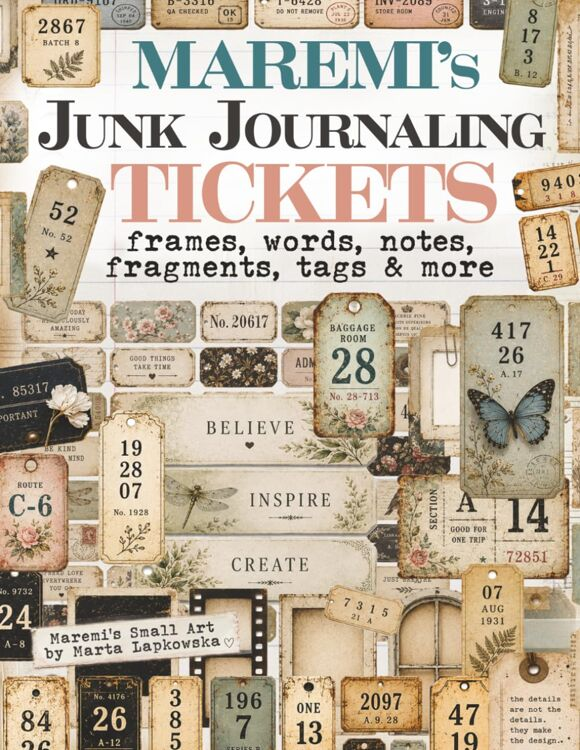 PRE-ORDER - Maremi's Small Art, Junk Journaling, Tickets