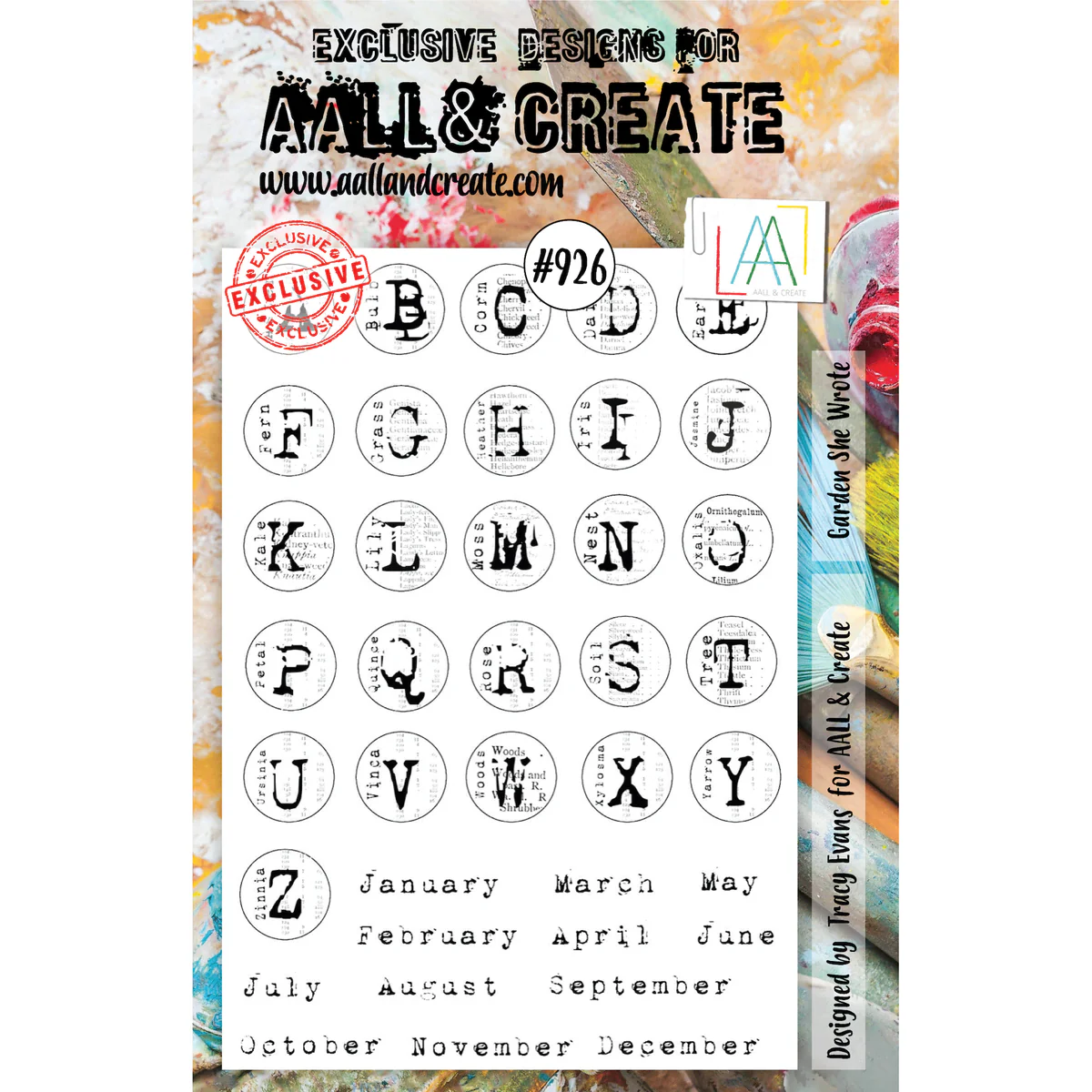 AALL & Create, Clear Stamp, She Wrote A5 - AALL-TP-926