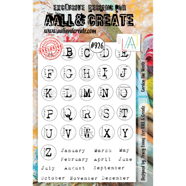 AALL & Create, Clear Stamp, She Wrote A5 - AALL-TP-926