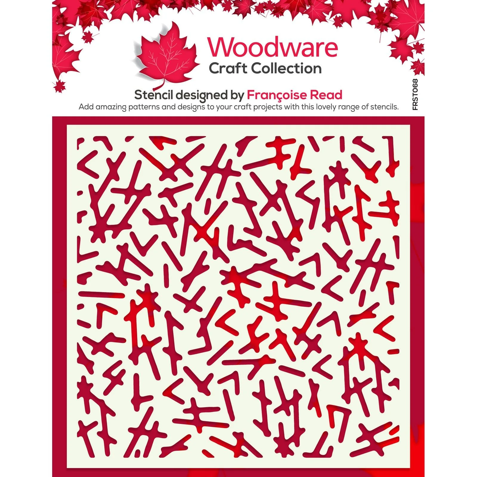 Woodware, Mask Stencil, Dashed - FRST068