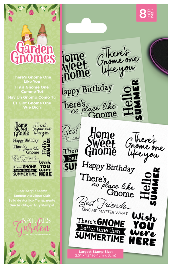 Crafter's Companion, Clear Stamp, Garden Gnomes