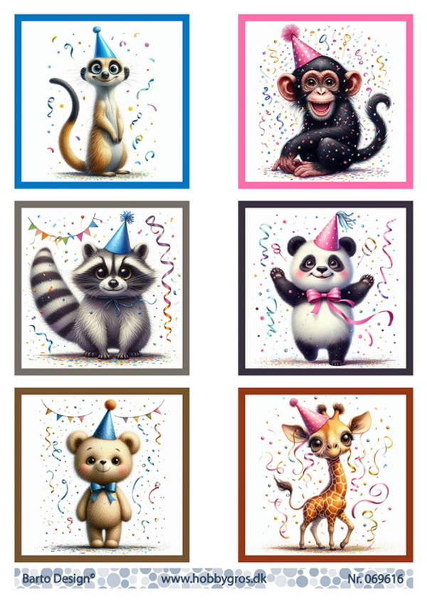 Barto Design, Knipvel, Dieren Feest - 069616