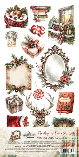 Alchemy of Art, Paperpad, The Magic of December , 15 x 30 cm - AA-MOD-10