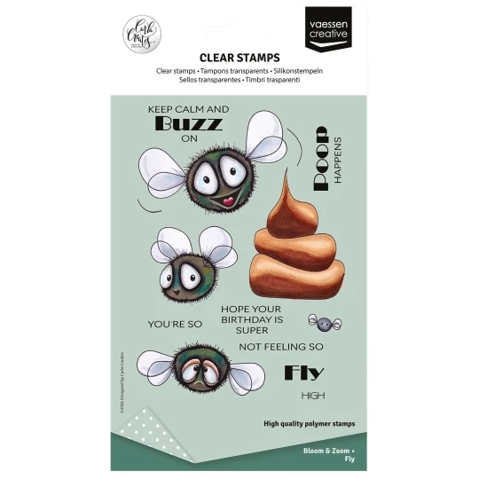 Vaessen Creative, Clear Stamp, Carla Creates, Fly - CAR0307