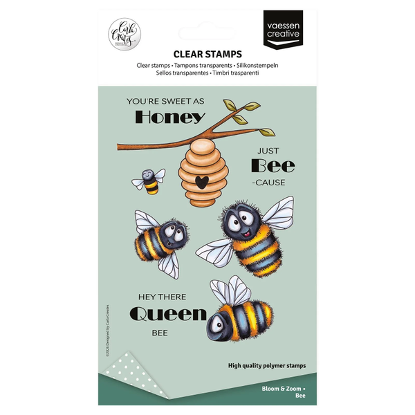 Vaessen Creative, Clear Stamp, Carla Creates, Bee - CAR0303