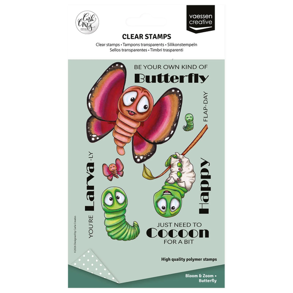 Vaessen Creative, Clear Stamp, Carla Creates, Butterfly - CAR0305