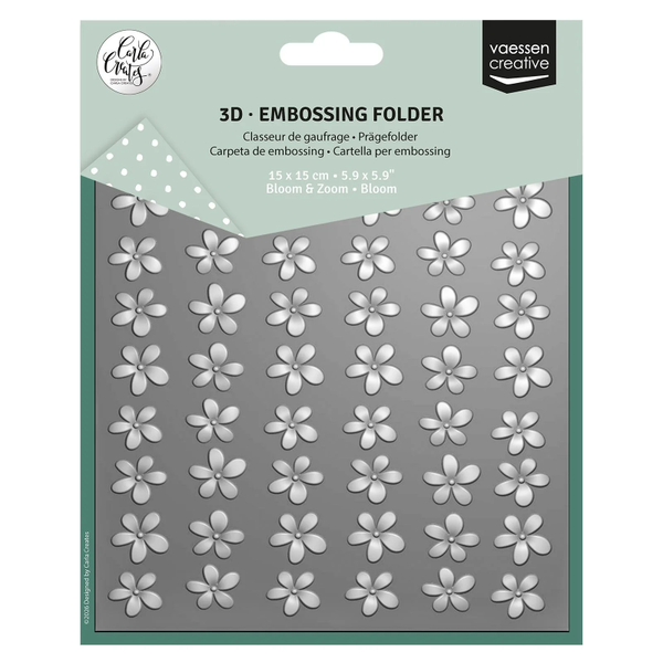 Vaessen Creative, 3D Embossingfolder, Carla Creates, Bloom - CAR0311