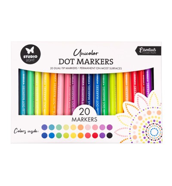 PRE-ORDER - Studiolight, Consumables, Dot Markers, Unicolor - SL-CO-MARK63