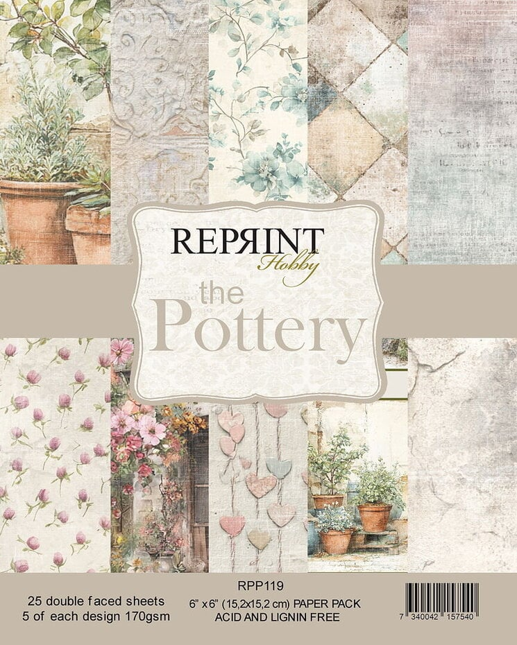 Reprint, Paperpad, The Pottery, 6x6 inch - RPP119