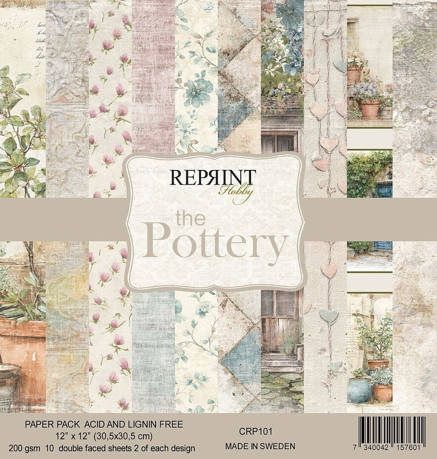 Reprint, Paperpad, The Pottery, 12x12 inch - CRP101