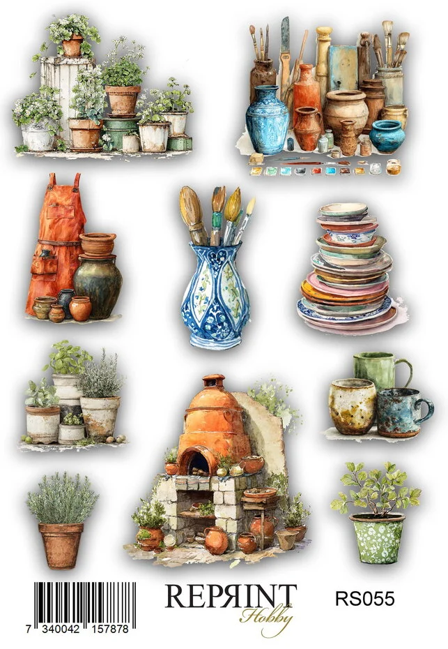 Reprint, Stickers, The Pottery, 10 x 16 cm - RS055
