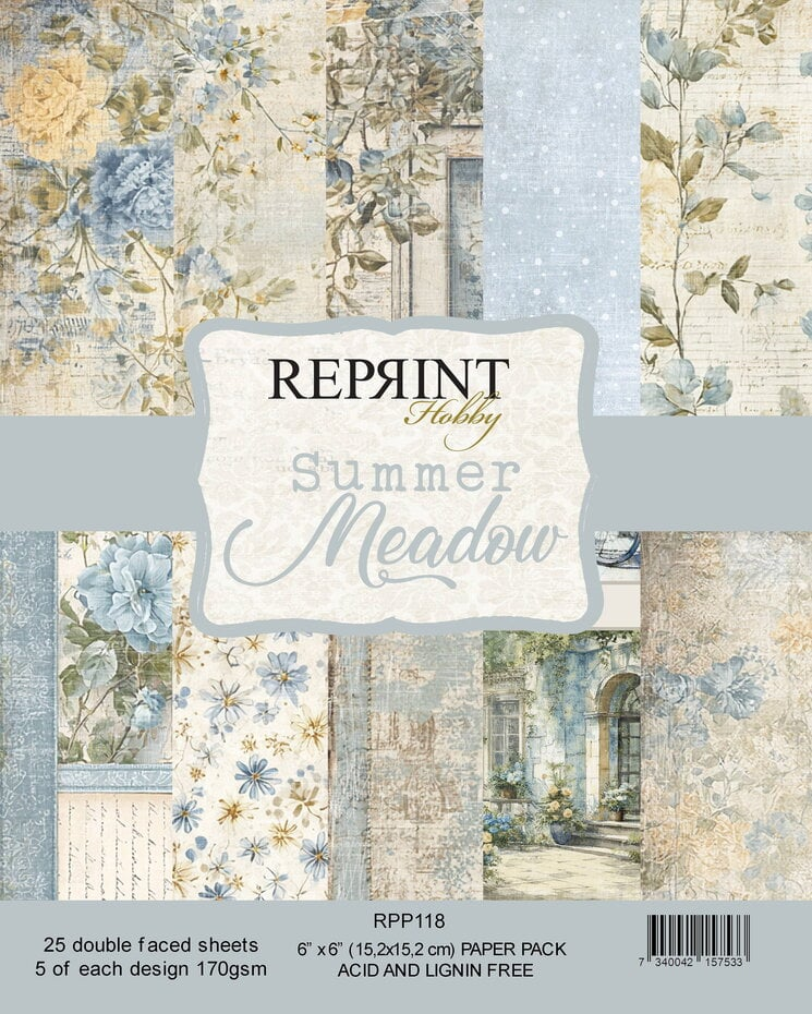 Reprint, Paperpad, Summer Meadow, 6x6 inch - RPP118