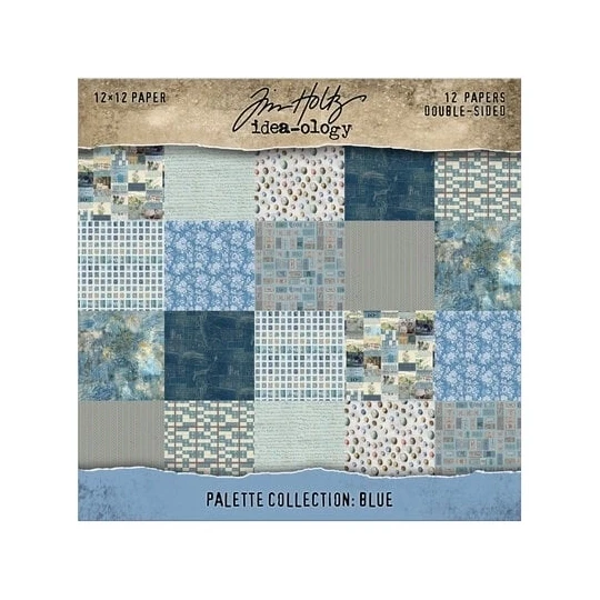 Tim Holtz, Idea-Ology, Palette Collection, 12x12 inch, Blue - TH94463