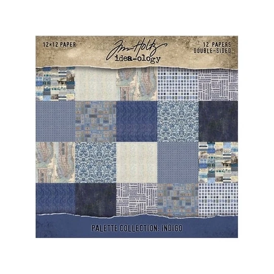 Tim Holtz, Idea-Ology, Palette Collection, 12x12 inch, Indigo - TH94462