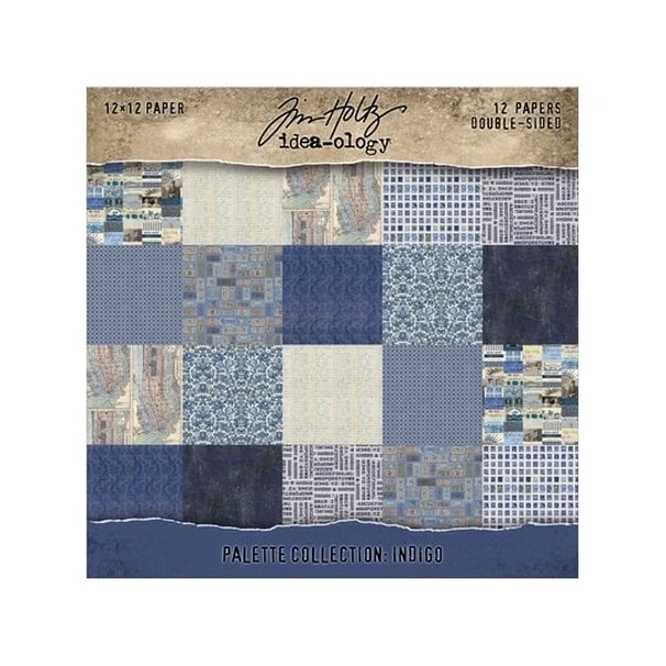 Tim Holtz, Idea-Ology, Palette Collection, 12x12 inch, Indigo - TH94462