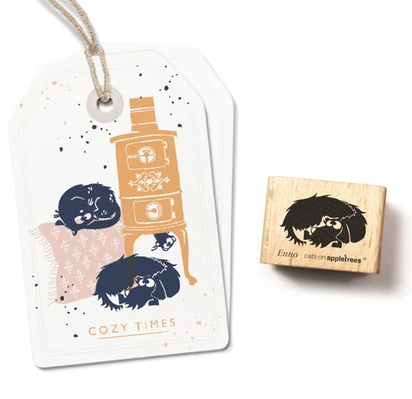 Cats on Appletrees, Stempel, Liggende Teckel Enno - 27759