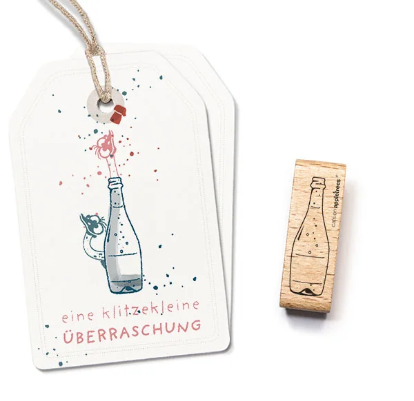 Cats on Appletrees, Stempel, Champagnefles - 28242