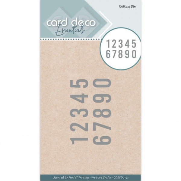 Card Deco, Snijmal, Essentials, Numbers - CDECD0153