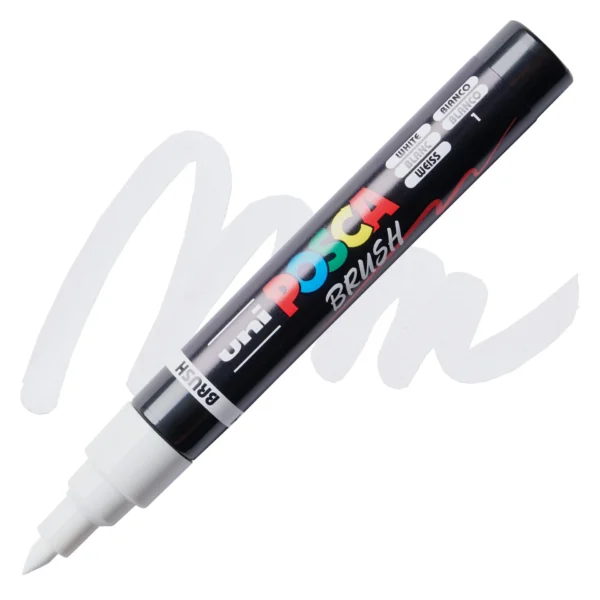 Uni Posca, Verfmarker, Wit - PC-5BR