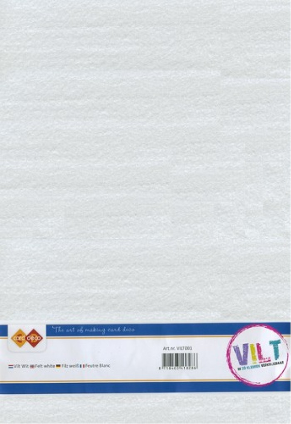 Card Deco, Vilt, Wit