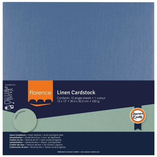 Vaessen Creative, Florence, Linnenkarton, Maritime, 30,5 x 30,5 cm - 2822-054
