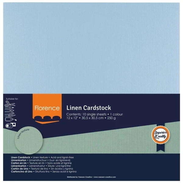 Vaessen Creative, Florence, Linnenkarton, Water , 30,5 x 30,5 cm - 2822-047
