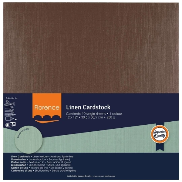 Vaessen Creative, Florence, Linnenkarton, Bear, 30,5 x 30,5 cm - 2822-094