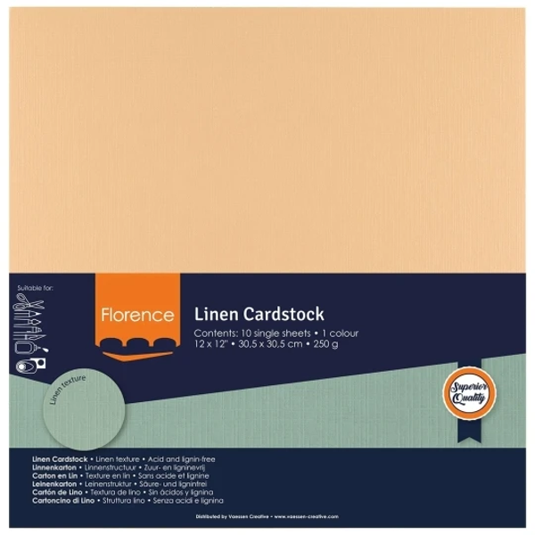 Vaessen Creative, Florence, Linnenkarton, Parchment, 30,5 x 30,5 cm - 2822-001