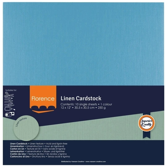 Vaessen Creative, Florence, Linnenkarton, Mountain Lake, 30,5 x 30,5 cm - 2822-062