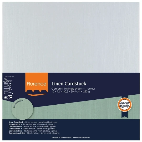 Vaessen Creative, Florence, Linnenkarton, Air, 30,5 x 30,5 cm - 2822-043