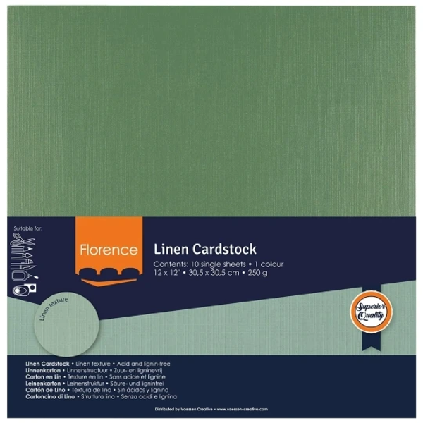 Vaessen Creative, Florence, Linnenkarton, Pine, 30,5 x 30,5 cm - 2822-078
