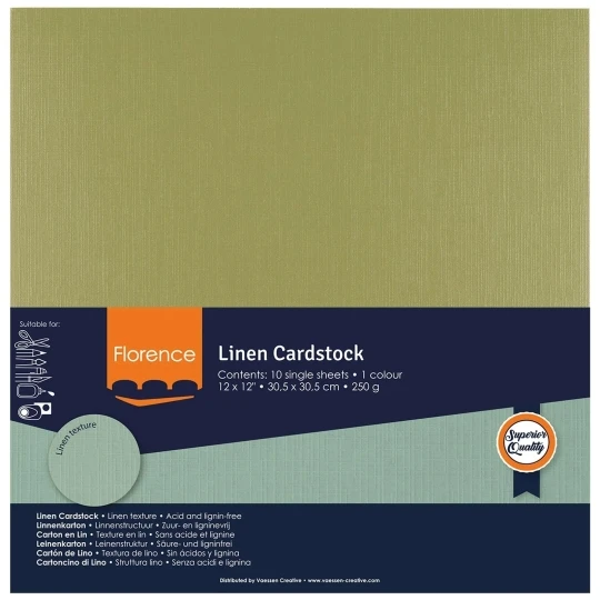 Vaessen Creative, Florence, Linnenkarton, Acacia, 30,5 x 30,5 cm - 2822-079