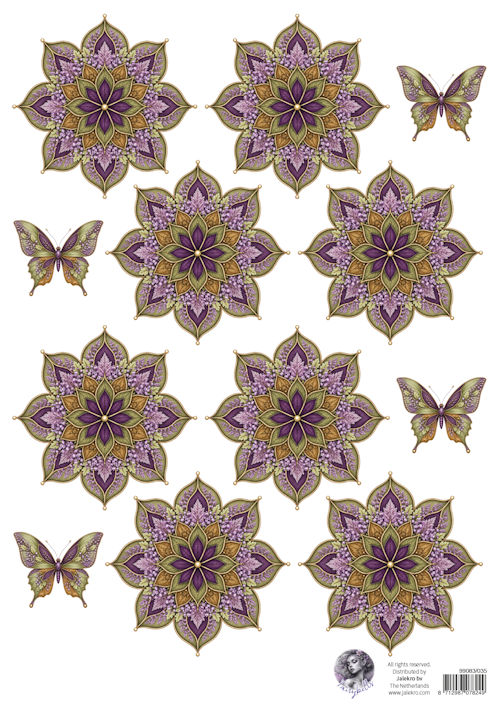 PRE-ORDER - Fairybells, Combi Knipvel voor Pop-Up en Decoupage, Heide Bloem - 99038/035