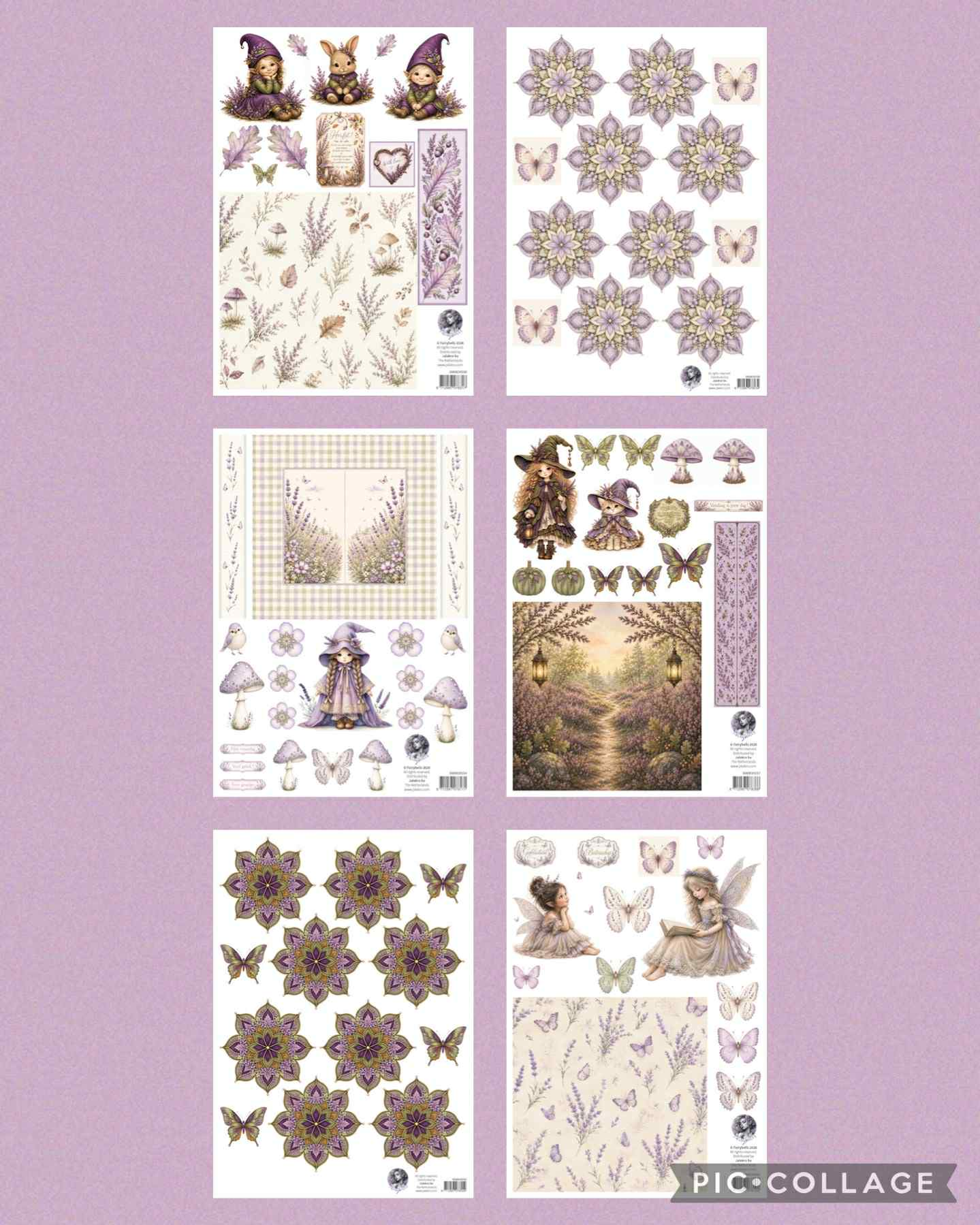 PRE-ORDER  - Fairybells, Lavendel/Heide setje