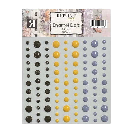 Reprint, Enamel Dots, Enchanted Halloween, 99 pcs - END014