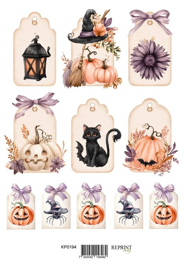Reprint, A4 CutOuts, Enchanted Halloween - KP0194