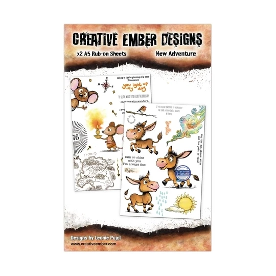 Creative Ember Designs, Rub Ons, New Adventures, A5 - CEDRO003