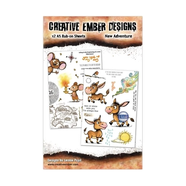 Creative Ember Designs, Rub Ons, New Adventures, A5 - CEDRO003