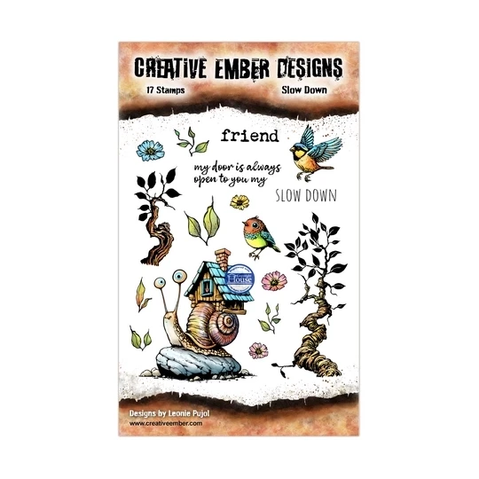 Creative Ember Designs, Clear Stamp, Slow Down, A6 - CEDTP012