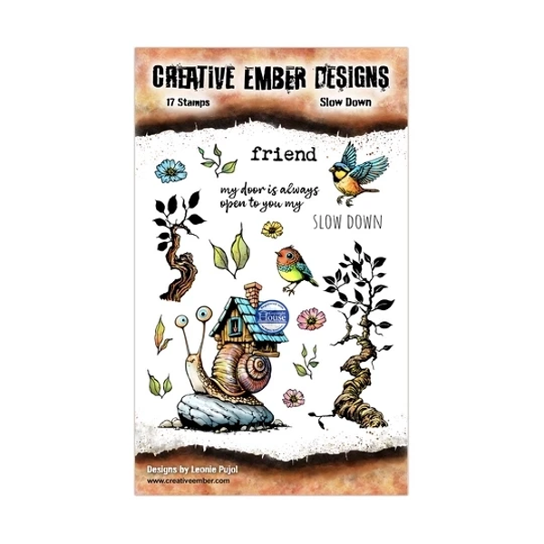 Creative Ember Designs, Clear Stamp, Slow Down, A6 - CEDTP012