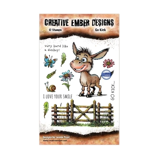 Creative Ember Designs, Clear Stamp, Go Kick, A6 - CEDTP014
