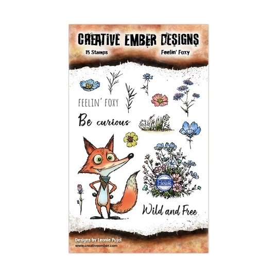 Creative Ember Designs, Clear Stamp, Feelin' Foxy, A6 - CEDTP015