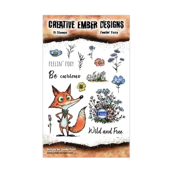 Creative Ember Designs, Clear Stamp, Feelin' Foxy, A6 - CEDTP015